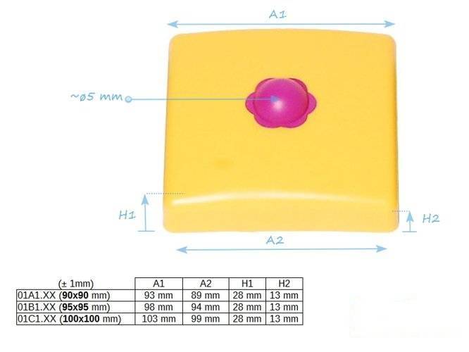 Capuchon en Plastique pour Poteau carré 100x100 mm
