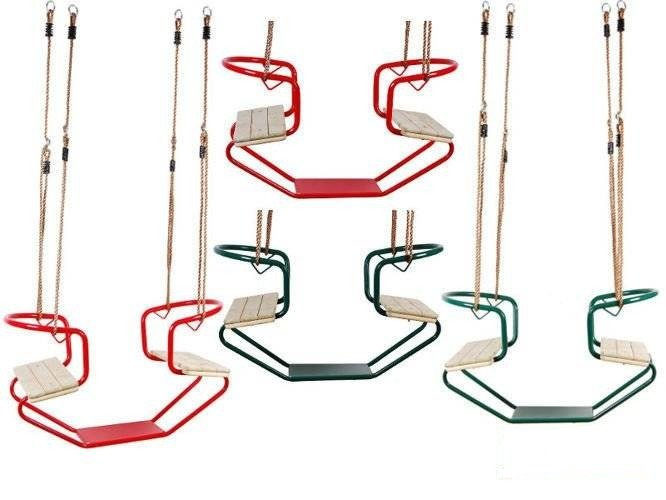 Balançoire Double en métal Club PANDA