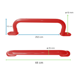 Poignée en Metal 350 mm