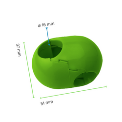 Jonction Croisillon pour Corde armée ø 16 mm - escalade, balançoire