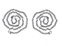 Siège de balançoire LUX avec eu de chaînes en acier inoxydable un point 5 mm - 1,8 m