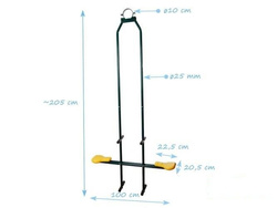 Balançoire Double en métal,  face à face pour enfant YOGI