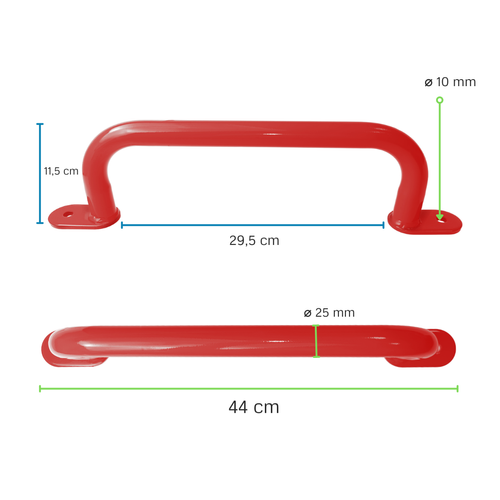 Poignée en Metal 350 mm