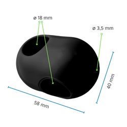 Une pièce jonction Croisillon pour Corde armée Ø18 mm