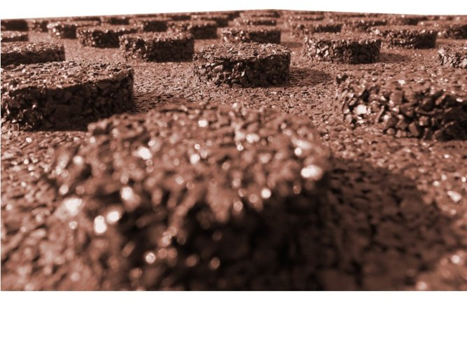 Tapis caoutchouc 500x500x35 mm