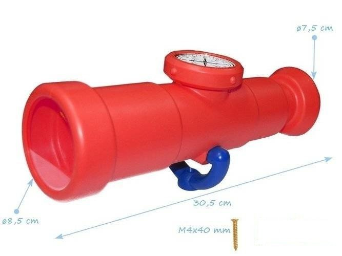 Téléphone en Plastique + ECO Volant en Plastique + Télescope avec Boussole