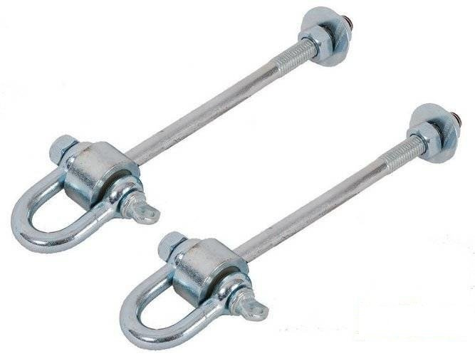 Lot de 2 Crochet de balançoire de Type C M12 140mm