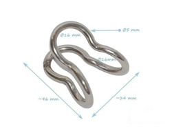 Virole à joint croisé en acier inoxydable type U 16 mm