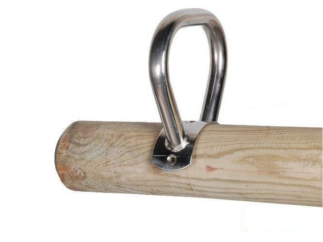 Poignèe en Acier Inoxydable pour Poutre Ronde 120 mm