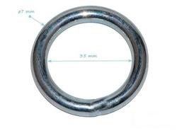 Anneau Rond en Acier 7x35 mm