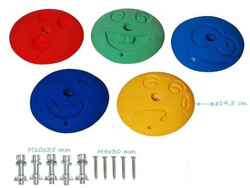 Pierres d'escalade Visages MINE (Set = 5 pièces)