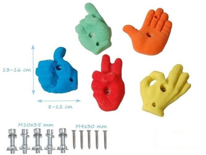 Pierres d'escalade GESTES (Set = 5 pièces)