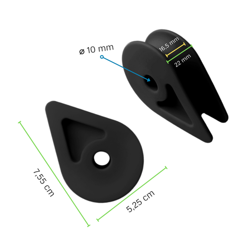Cosse en Plastique avec Trou Rond M10
