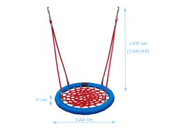 Balançoire nid d'oiseau 120 cm espaces publics