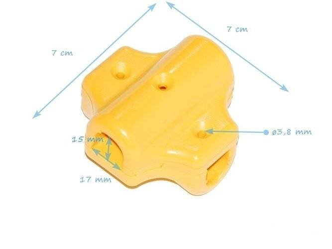 Jonction de Type Xpour Corde armée ø 16 mm