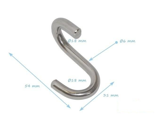 Virole à joint croisé en acier inoxydable type U 18 mm
