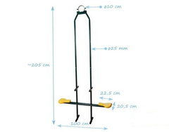 Balançoire Double en métal,  face à face pour enfant YOGI