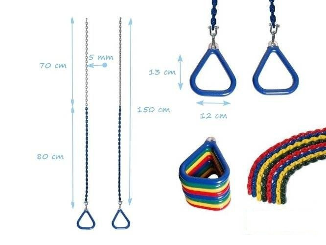 Anneaux de Gymnastique en Aluminium Triangle