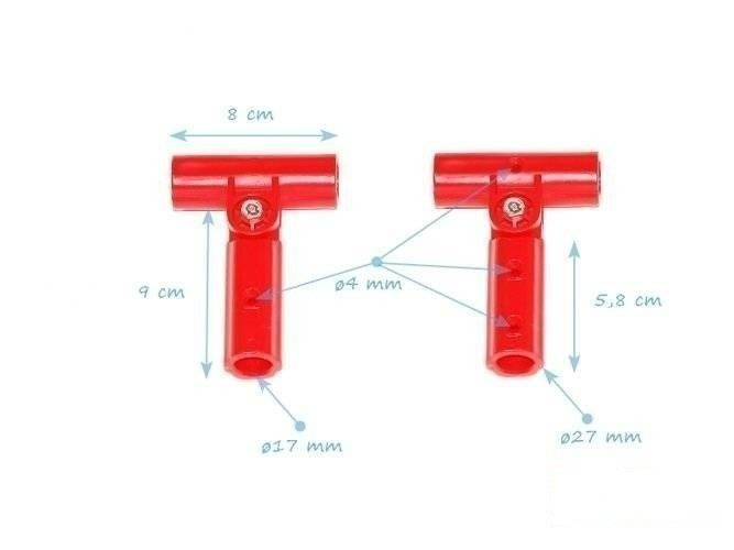 Jonction en T Mobile pour Corde armée Ø16 mm