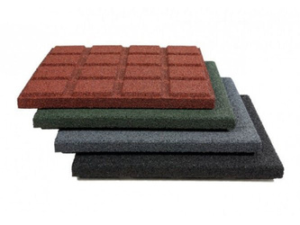 Tapis caoutchouc 500x500x35 mm