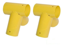 2 x Raccord balançoire Rond Ø100 mm, 100°