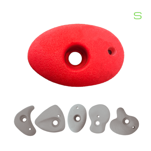 5 Prises d'escalade colorées terrain de jeux Couleurs Assorties