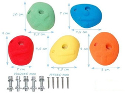 Pierres d'escalade MATHÉMATIQUES (Set = 5 pièces)