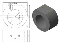 Absorbeur de Chocs en Caoutchouc pour Poutre carrèe