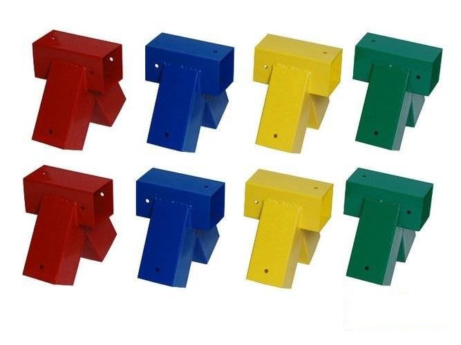 2 x Raccord balançoire 90x90 mm, 90°