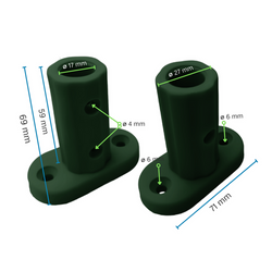 Pied de Fixation pour Corde armée Ø16 mm ECO