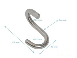 Virole à joint croisé en acier inoxydable type U 18 mm