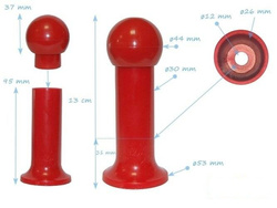 Poignée / Repose-Pied en Plastique 123 mm