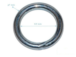 Anneau Rond en Acier 7x35 mm