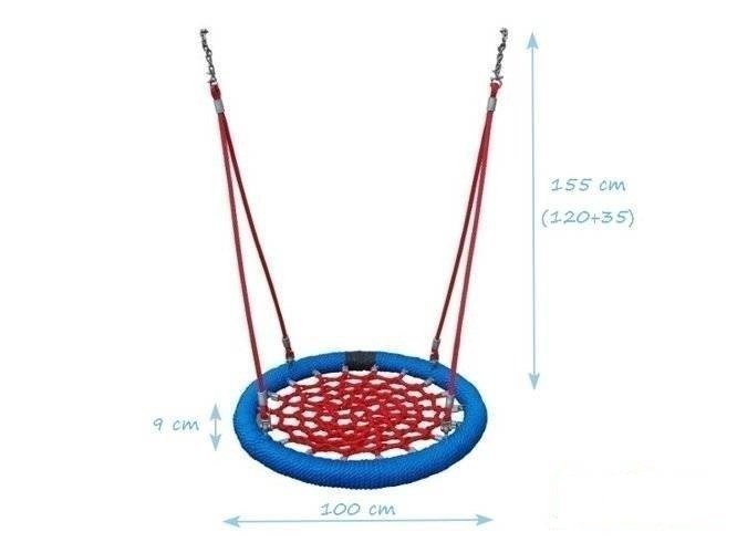 Balançoire nid d'oiseau 100 cm espaces publics