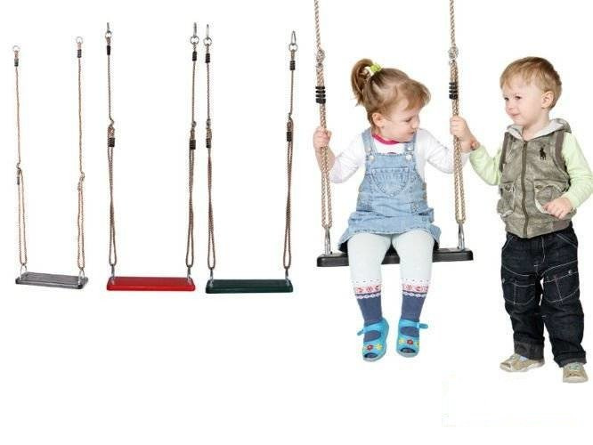 Siège en caoutchouc pour balançoire à corde d'aire de jeux