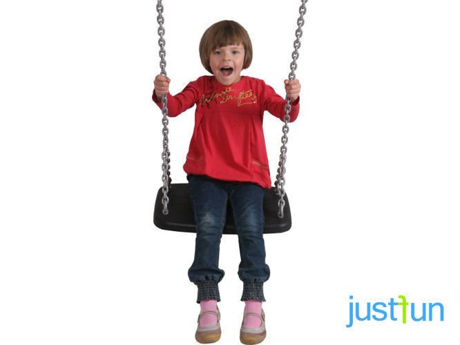 Siège de balançoire XXL avec Jeu de chaînes en Acier Inoxydable 5 mm - 1,8 m, espaces publics