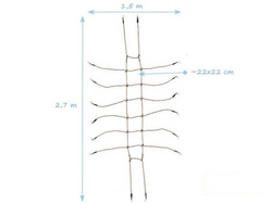 Filet à grimper 150x270 cm pour l'aire de jeux des enfants