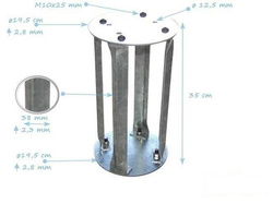 Ancre pour Ressort 400x200x20 mm