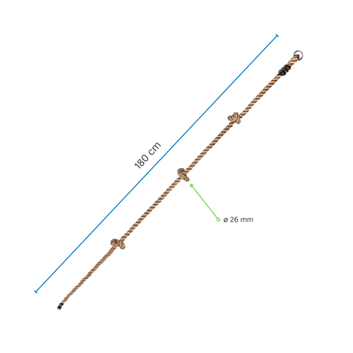 Corde d'escalade à 3 Noeuds pour Enfant