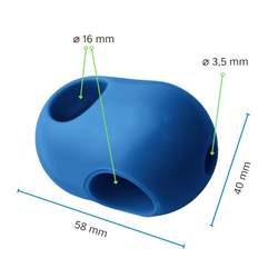 Une pièce jonction Croisillon pour Corde armée ø 16 mm