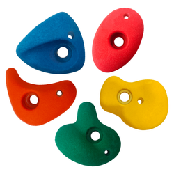 5 Prises d'escalade colorées terrain de jeux Couleurs Assorties