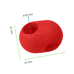 Jonction Croisillon pour Corde armée ø 16 mm - escalade, balançoire