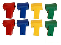 2 x Raccord balançoire 90x90 mm, 100°