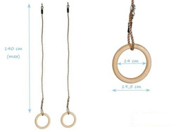 Anneaux de Gymnastique en Bois