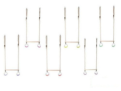 Trapèze Balançoire en Bois avec Anneaux de Gymnastique 