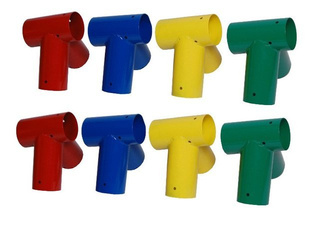 2 x Raccord balançoire Rond Ø100 mm, 100°