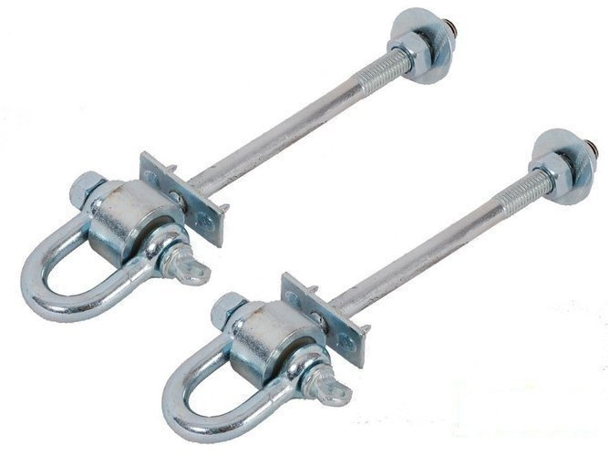 Lot de 2 Crochet de balançoire de Type D M12 140 mm