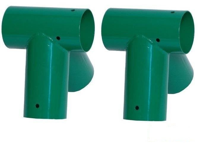 2 x Raccord balançoire Rond Ø100 mm, 90°