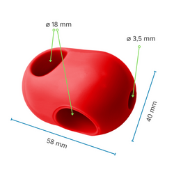 Une pièce jonction Croisillon pour Corde armée Ø18 mm