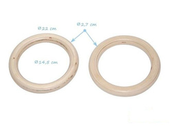 Anneaux de Gymnastique en Bois (sans cordes)